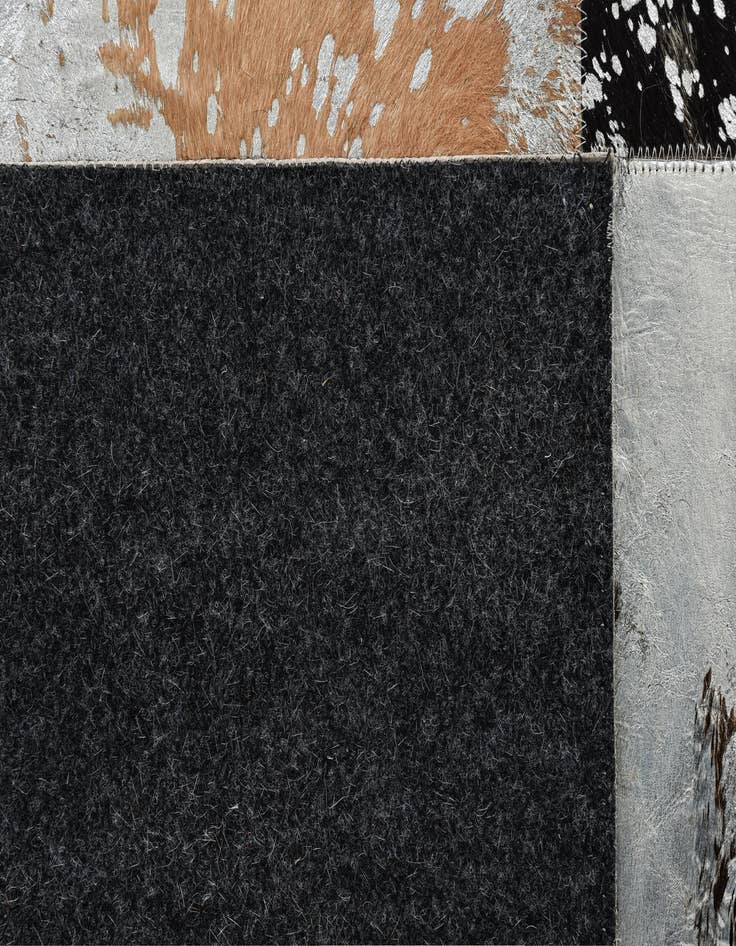 Detail image of  8' 1 x 10' 1 Cowhide Leather Rug