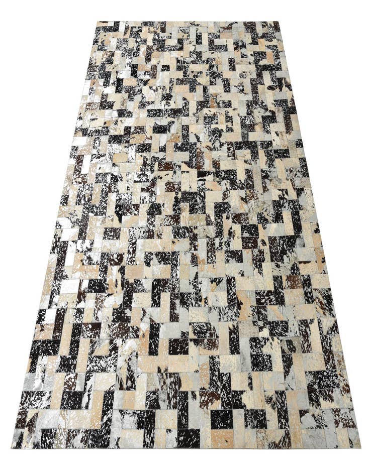 Detail image of  8' 1 x 10' 1 Cowhide Leather Rug