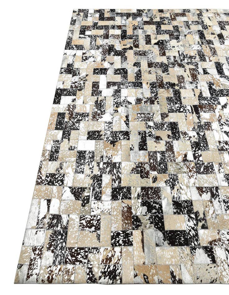 Detail image of  8' 1 x 10' 1 Cowhide Leather Rug