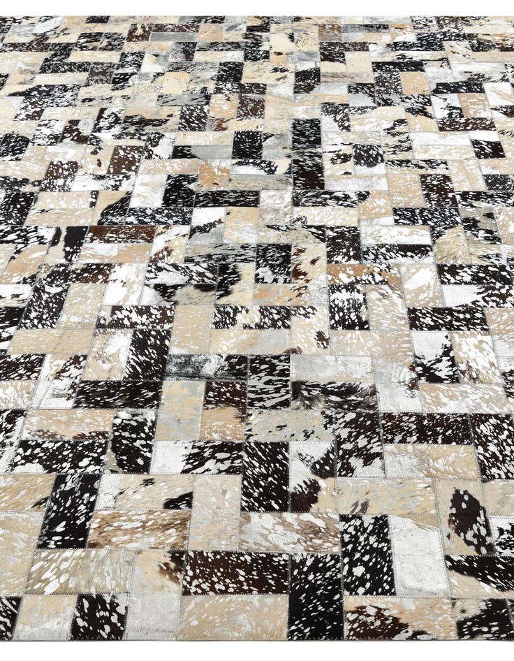 Detail image of  8' 1 x 10' 1 Cowhide Leather Rug