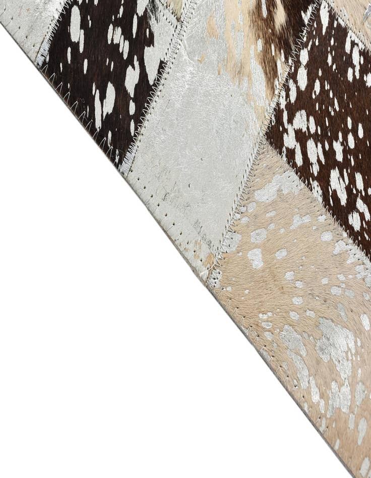 Detail image of  8' 1 x 10' 1 Cowhide Leather Rug