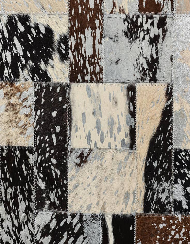 Detail image of  8' 1 x 10' 1 Cowhide Leather Rug