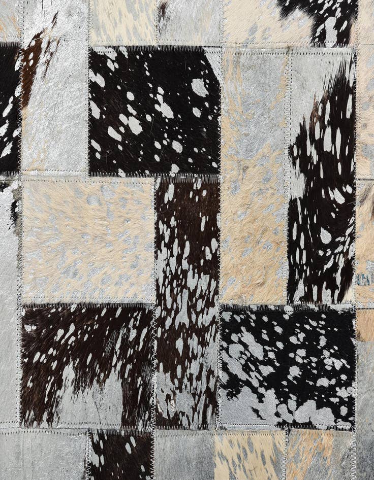 Detail image of  8' 1 x 10' 1 Cowhide Leather Rug