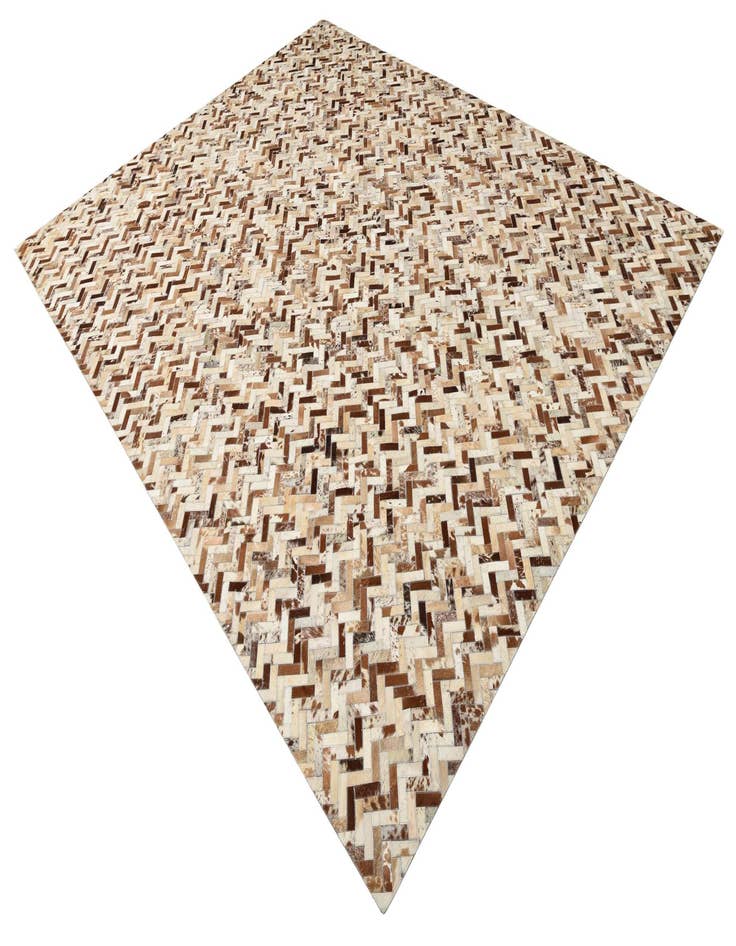 Detail image of  8' 2 x 10' 2 Cowhide Leather Rug