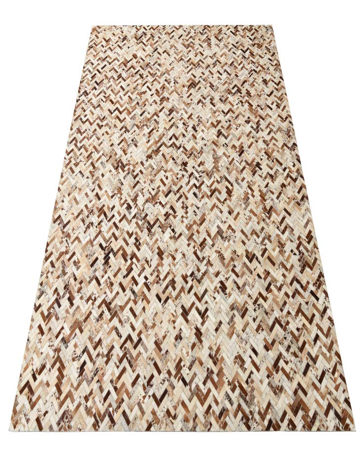 Detail image of  8' 2 x 10' 2 Cowhide Leather Rug