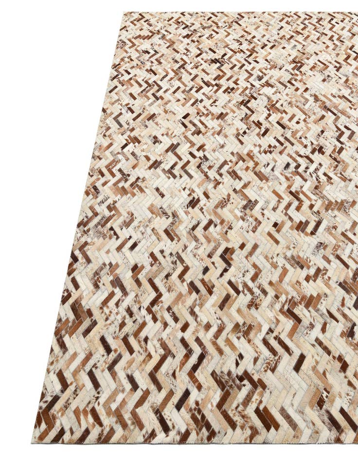 Detail image of  8' 2 x 10' 2 Cowhide Leather Rug