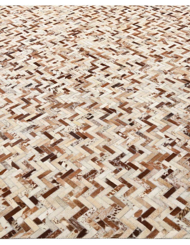 Detail image of  8' 2 x 10' 2 Cowhide Leather Rug