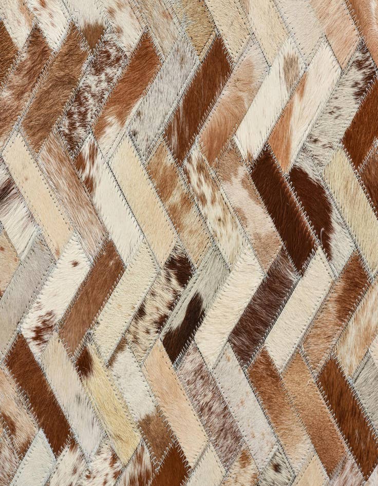 Detail image of  8' 2 x 10' 2 Cowhide Leather Rug