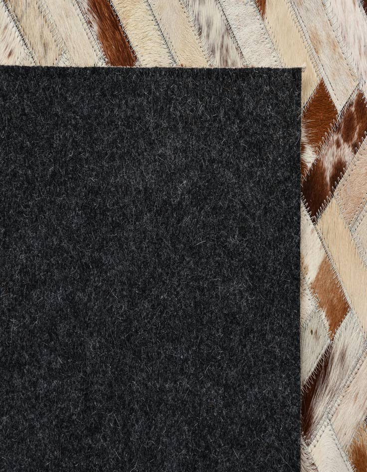 Detail image of  8' 2 x 10' 2 Cowhide Leather Rug