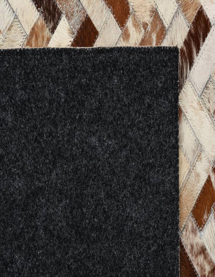 Detail image of  8' 3 x 10' Cowhide Leather Rug