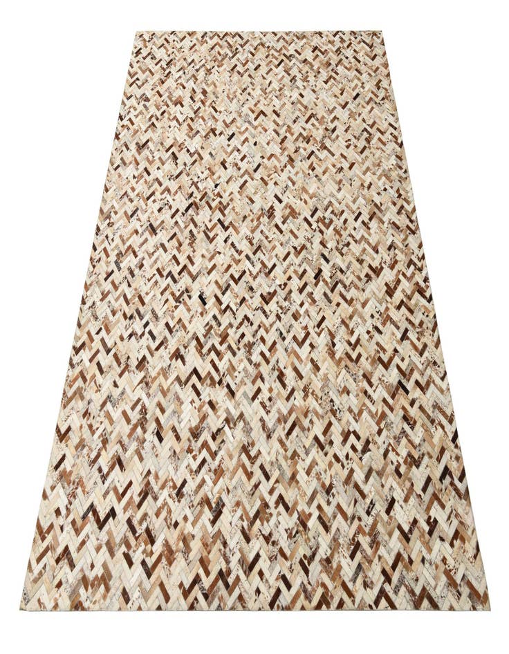 Detail image of  8' 3 x 10' Cowhide Leather Rug