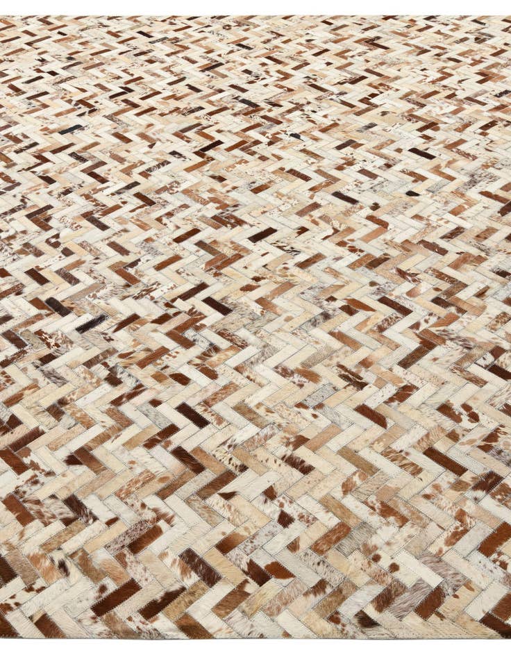 Detail image of  8' 3 x 10' Cowhide Leather Rug