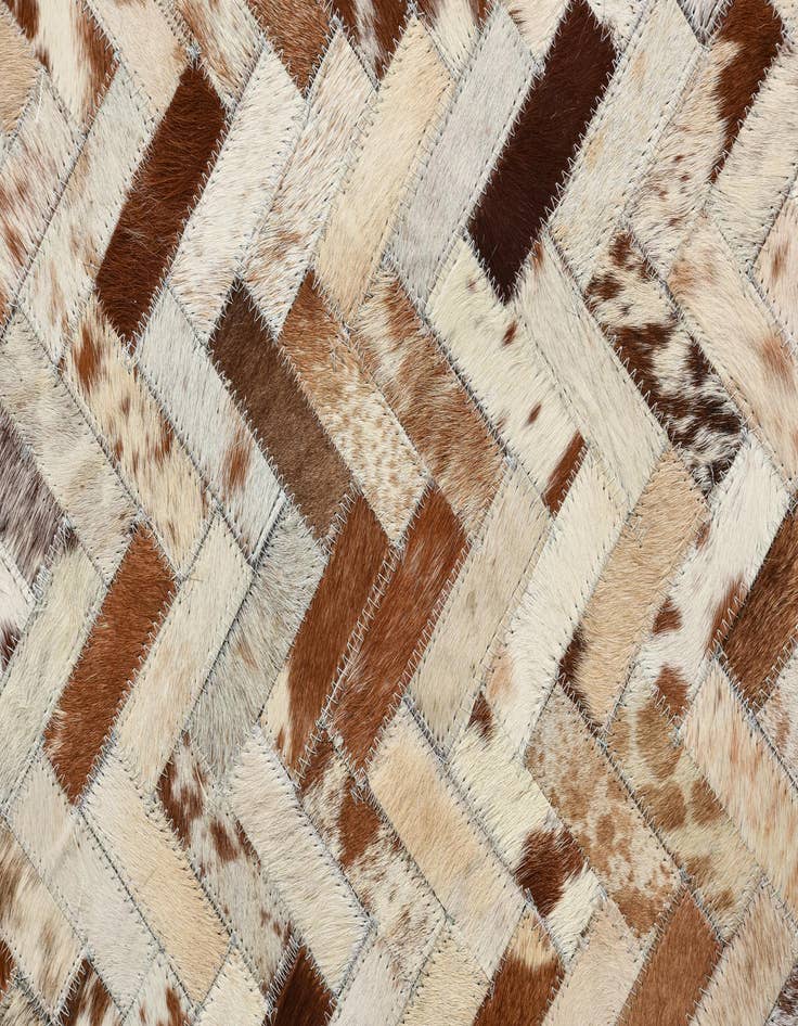 Detail image of  8' 3 x 10' Cowhide Leather Rug
