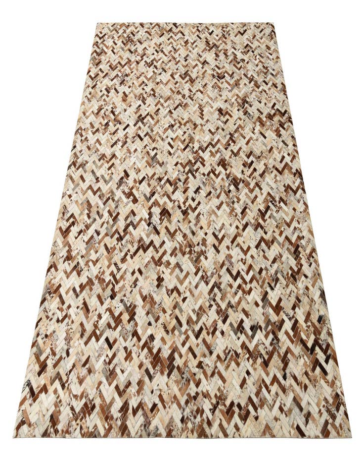 Detail image of  8' 1 x 10' Cowhide Leather Rug