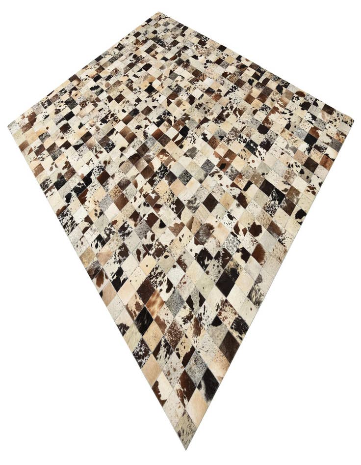 Detail image of  8' x 9' 10 Cowhide Leather Rug