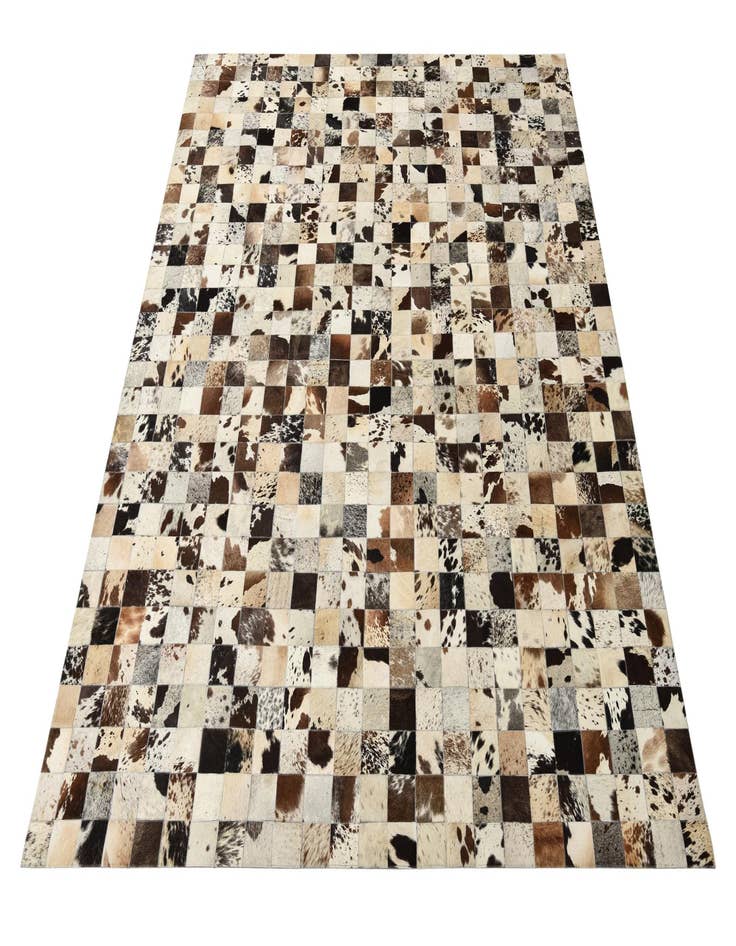 Detail image of  8' x 9' 10 Cowhide Leather Rug