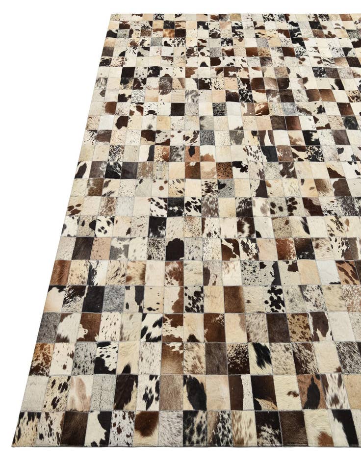 Detail image of  8' x 9' 10 Cowhide Leather Rug
