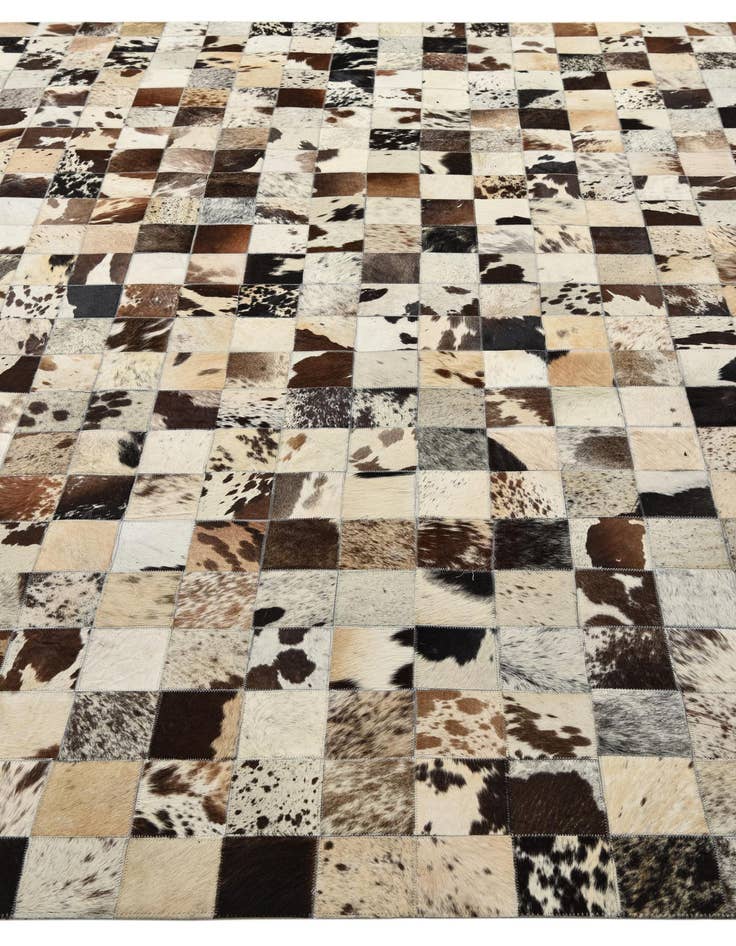 Detail image of  8' x 9' 10 Cowhide Leather Rug
