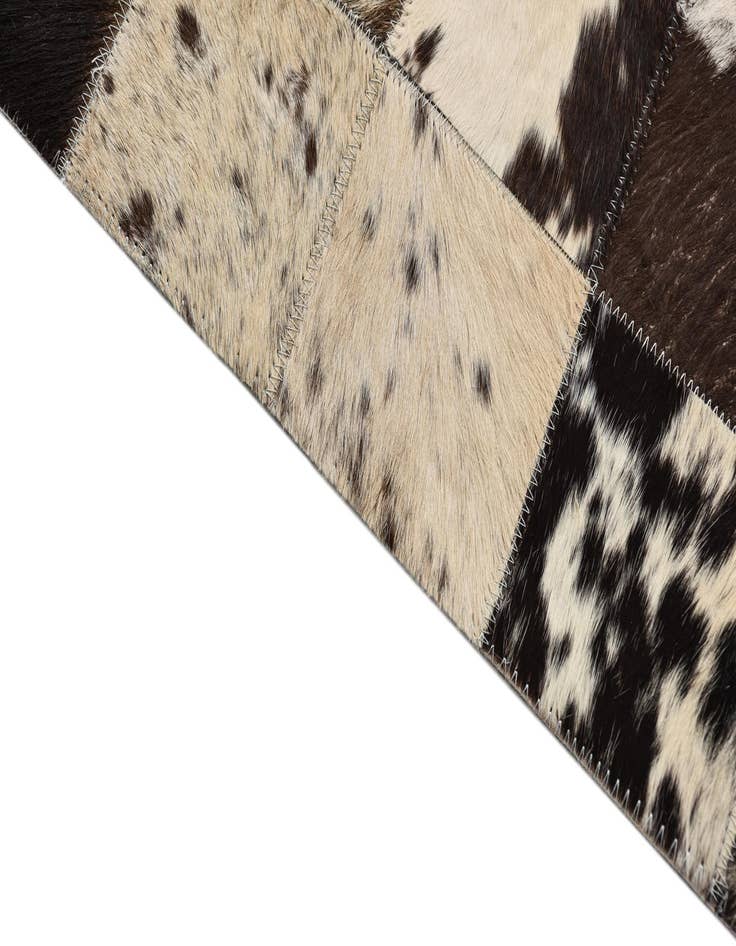 Detail image of  8' x 9' 10 Cowhide Leather Rug