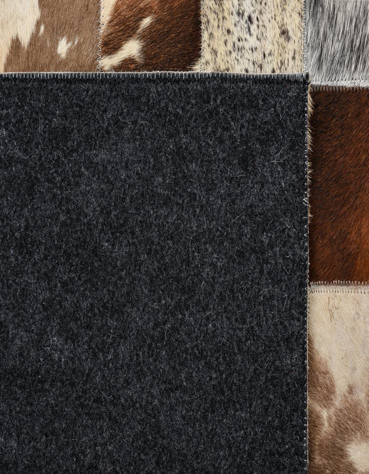Detail image of  8' x 9' 10 Cowhide Leather Rug
