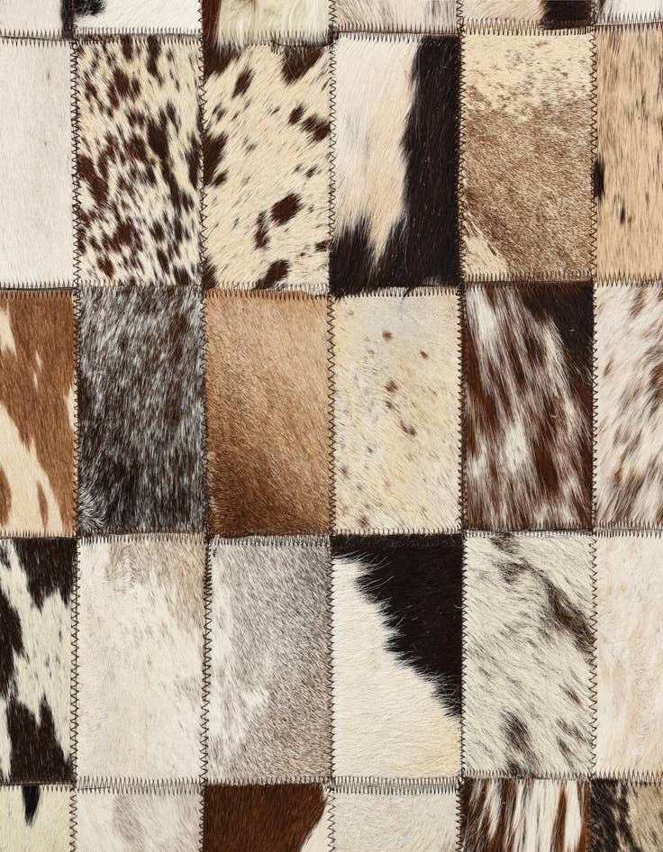 Detail image of  8' x 10' Cowhide Leather Rug
