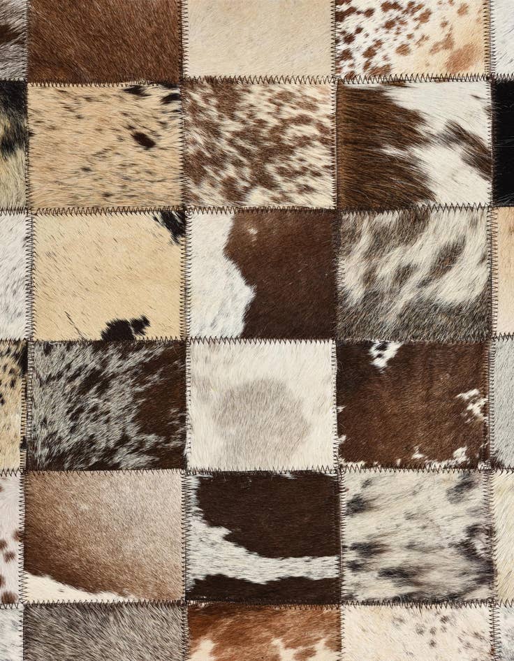 Detail image of  8' x 10' Cowhide Leather Rug