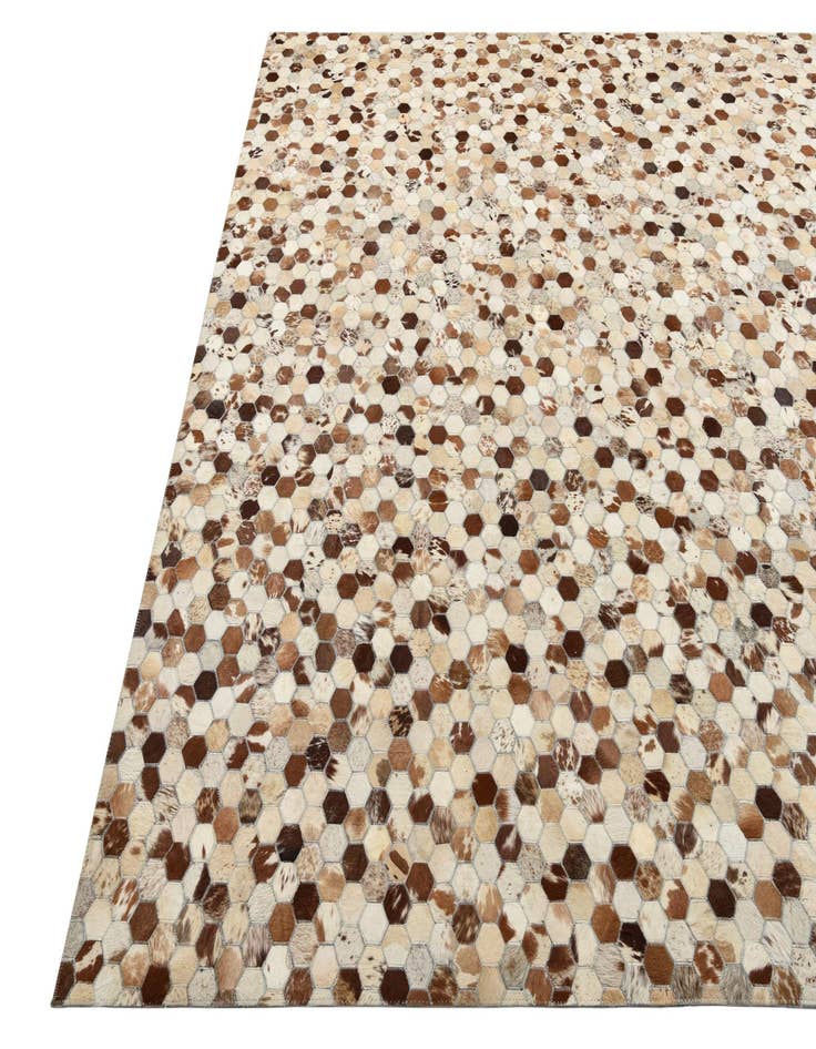 Detail image of  8' x 10' Cowhide Leather Rug