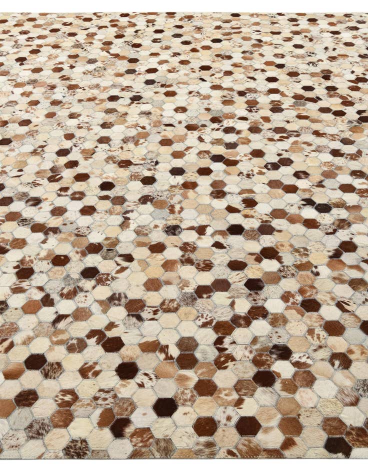 Detail image of  8' x 10' Cowhide Leather Rug