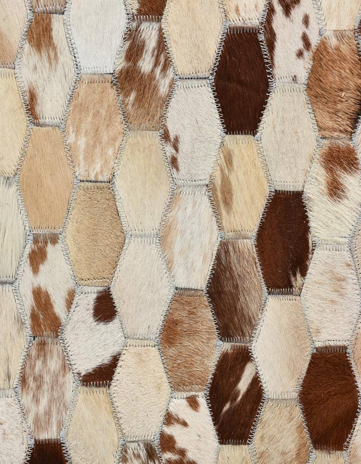 Detail image of  8' x 10' Cowhide Leather Rug