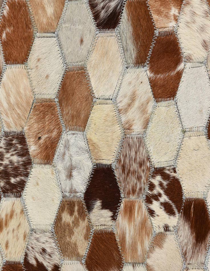 Detail image of  8' x 10' Cowhide Leather Rug