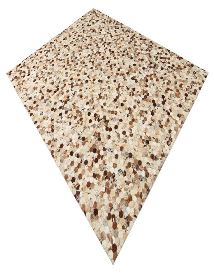 Detail image of  8' 1 x 10' 1 Cowhide Leather Rug