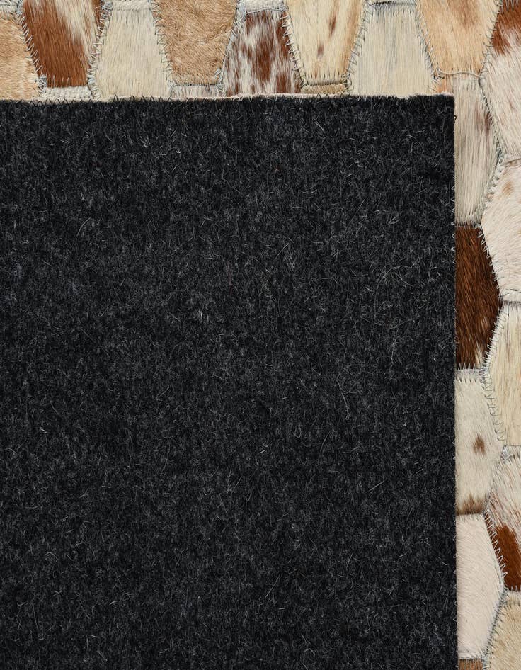 Detail image of  8' 1 x 10' 1 Cowhide Leather Rug