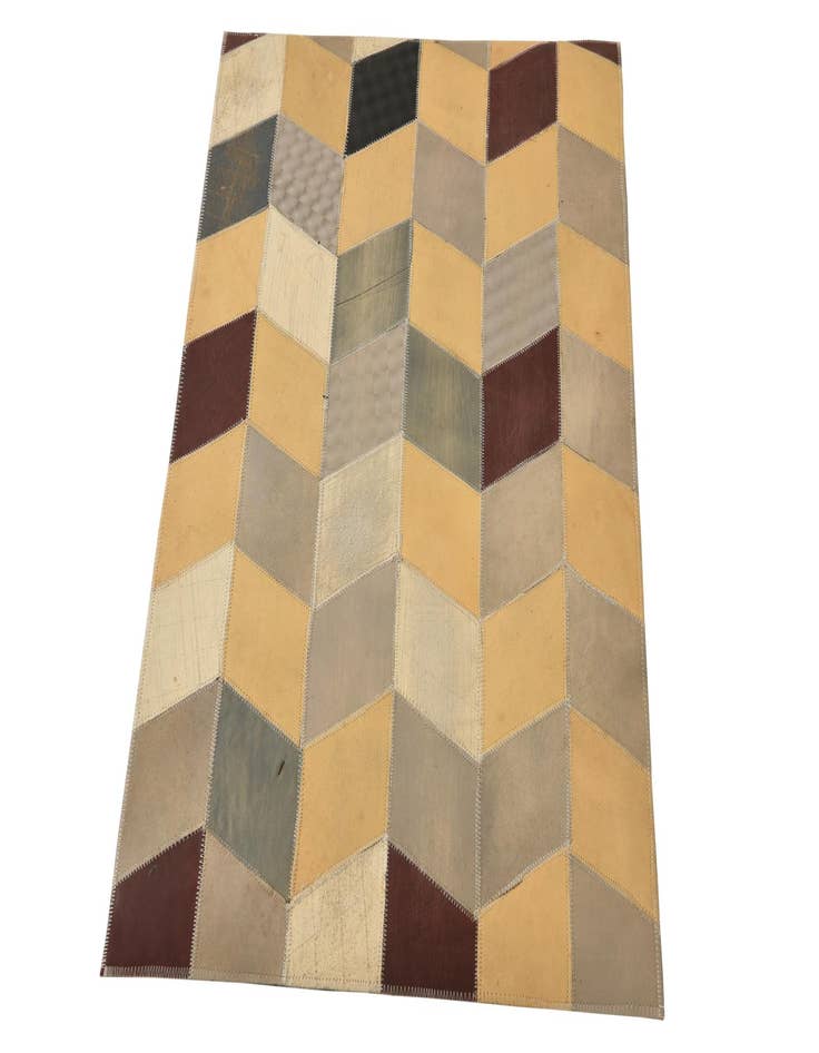 Detail image of  2' x 3' Cowhide Leather Rug