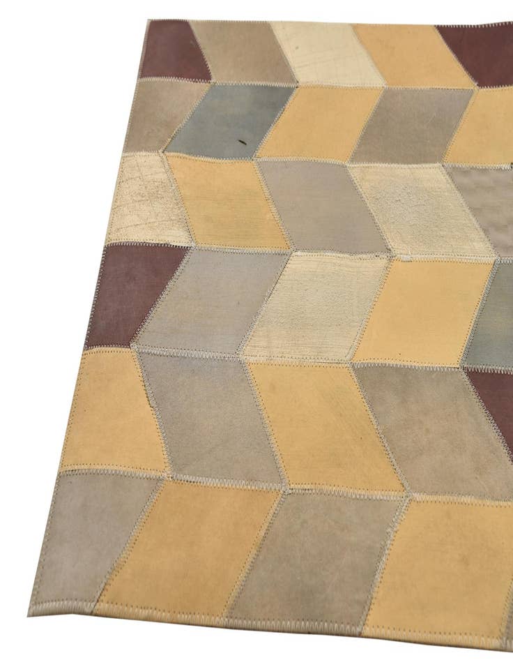 Detail image of  2' x 3' Cowhide Leather Rug