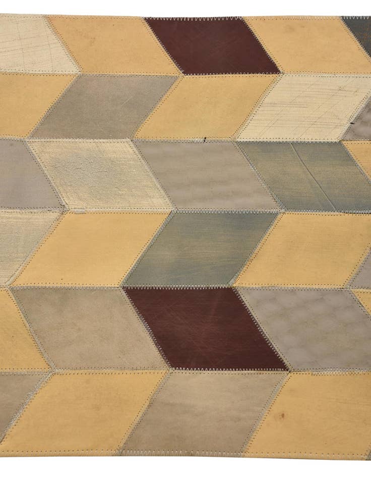 Detail image of  2' x 3' Cowhide Leather Rug