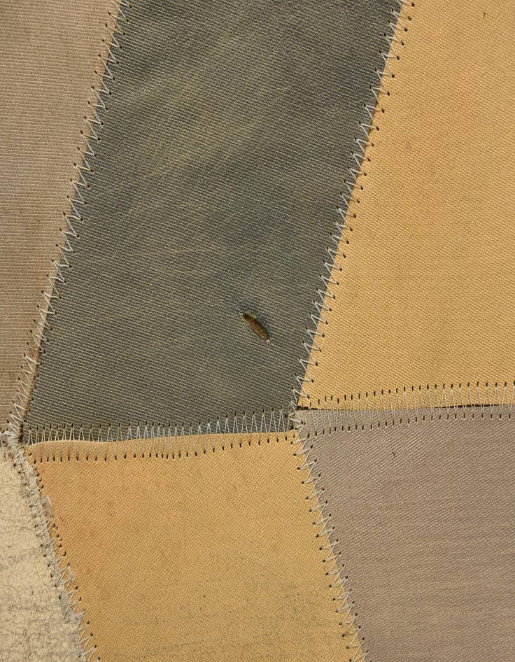 Detail image of  2' x 3' Cowhide Leather Rug
