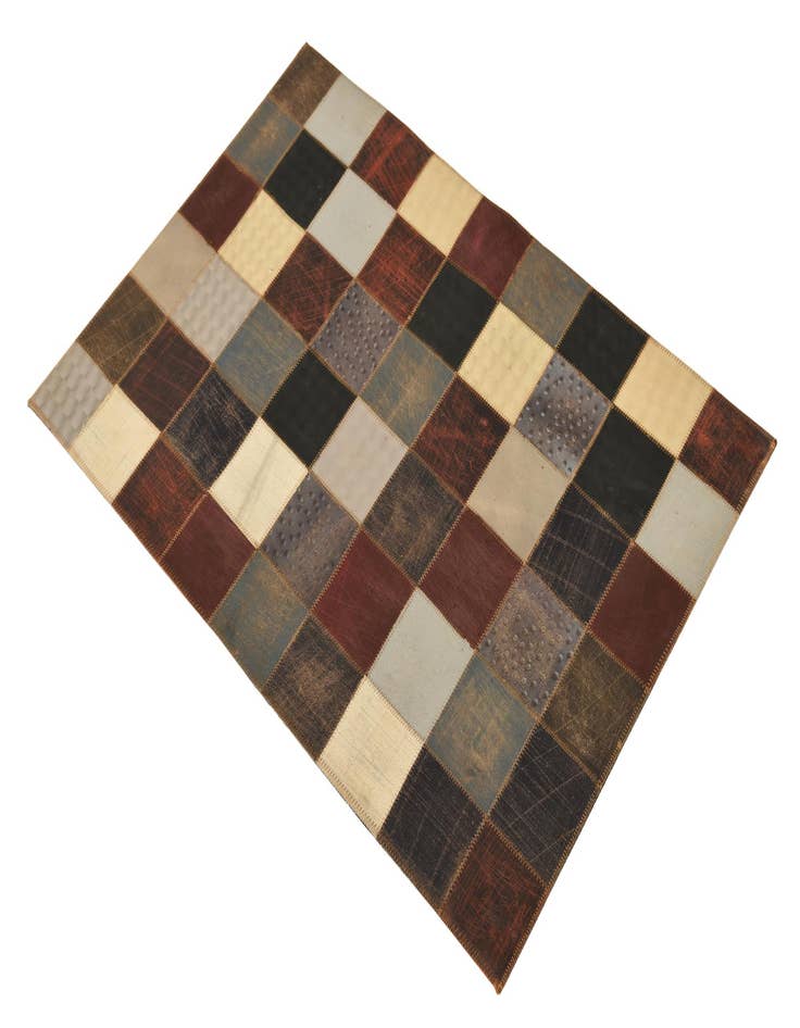 Detail image of  2' x 3' Cowhide Leather Rug