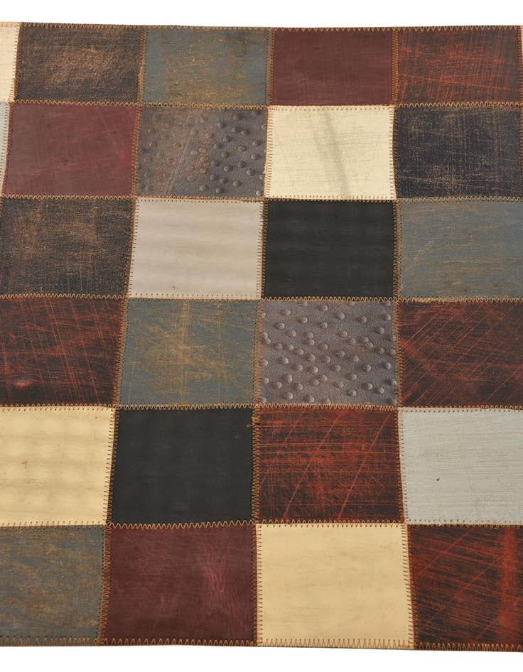 Detail image of  2' x 3' Cowhide Leather Rug