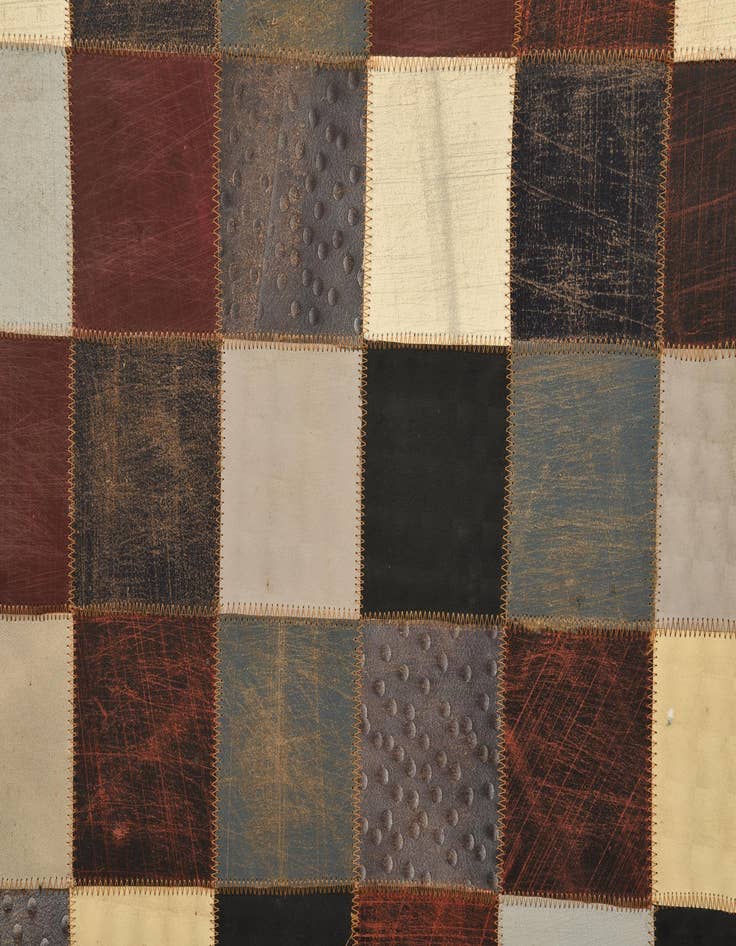 Detail image of  2' x 3' Cowhide Leather Rug