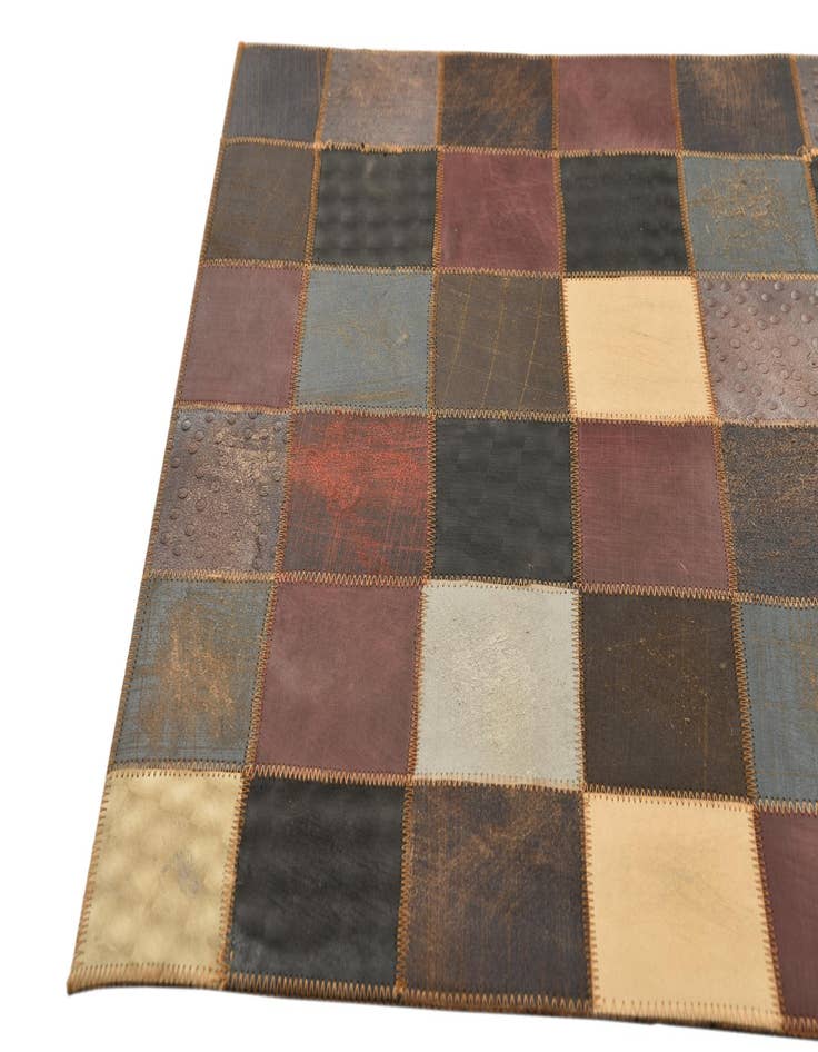 Detail image of  2' x 3' Cowhide Leather Rug
