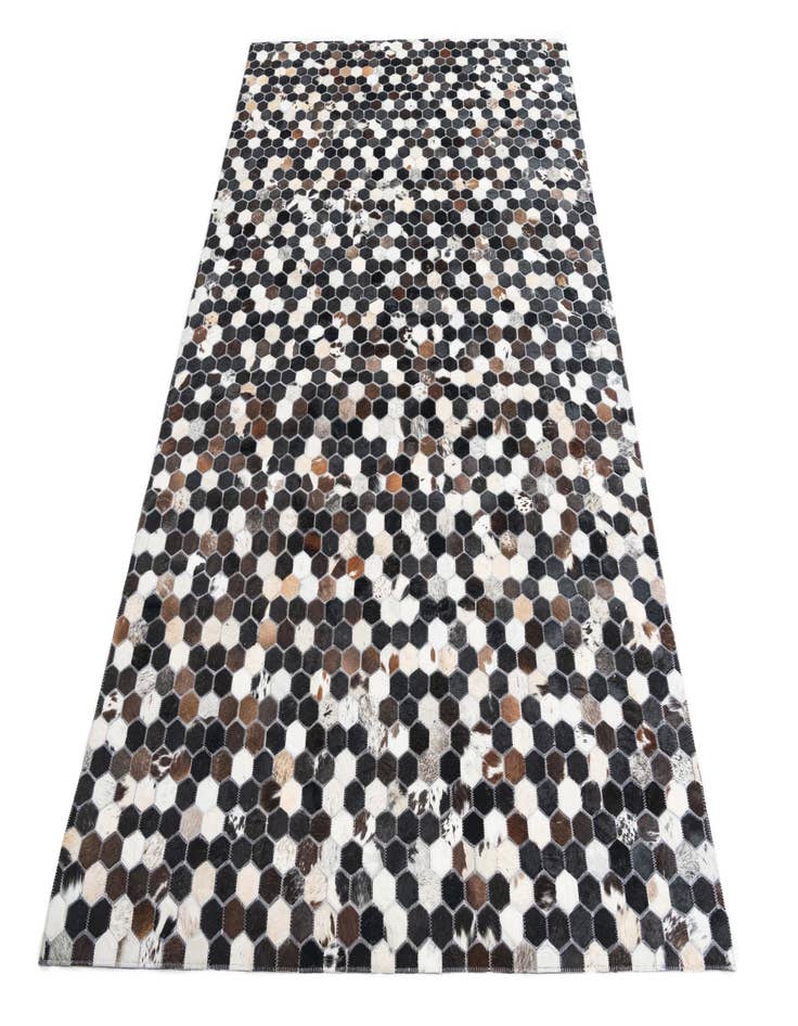 Detail image of  5' 1 x 8' Cowhide Leather Rug