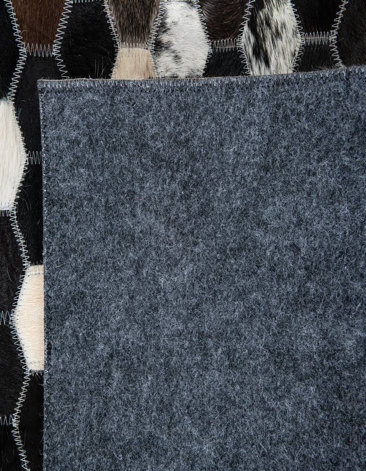 Detail image of  5' 1 x 8' Cowhide Leather Rug