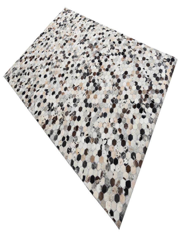 Detail image of  5' 1 x 8' Cowhide Leather Rug