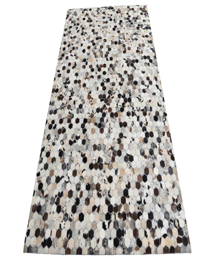 Detail image of  5' 1 x 8' Cowhide Leather Rug