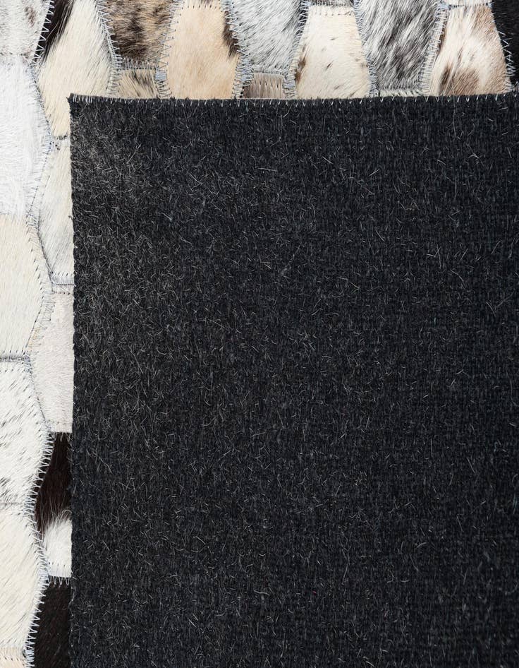 Detail image of  5' 1 x 8' Cowhide Leather Rug