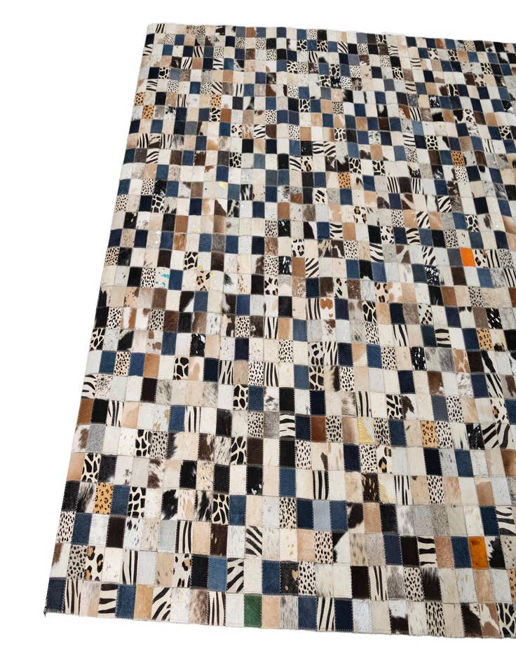 Detail image of  5' x 8' Cowhide Leather Rug