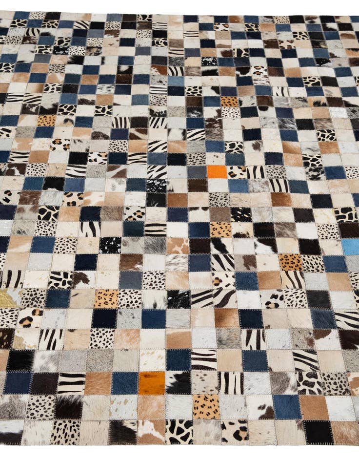 Detail image of  5' x 8' Cowhide Leather Rug