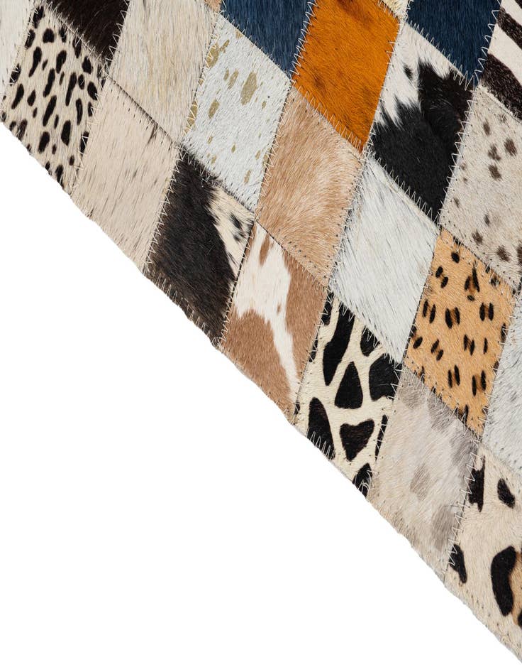 Detail image of  5' x 8' Cowhide Leather Rug