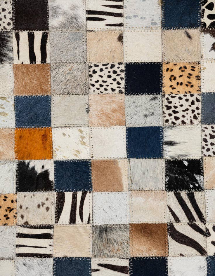 Detail image of  5' x 8' Cowhide Leather Rug