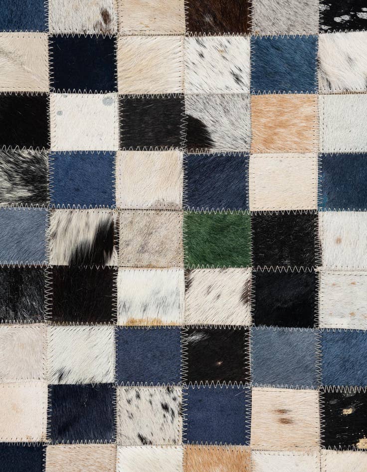 Detail image of  5' x 8' Cowhide Leather Rug